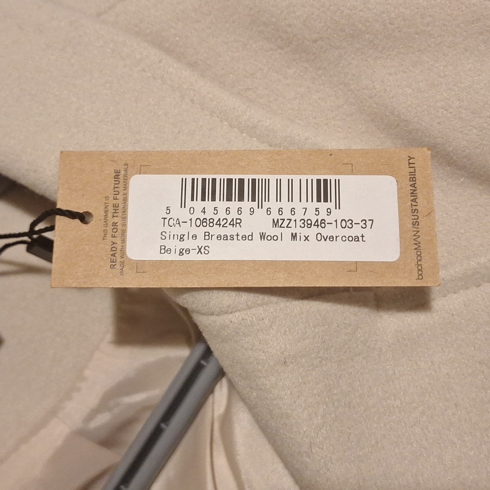 Single Breasted Wool Mix Overcoat - Picture 5 of 5